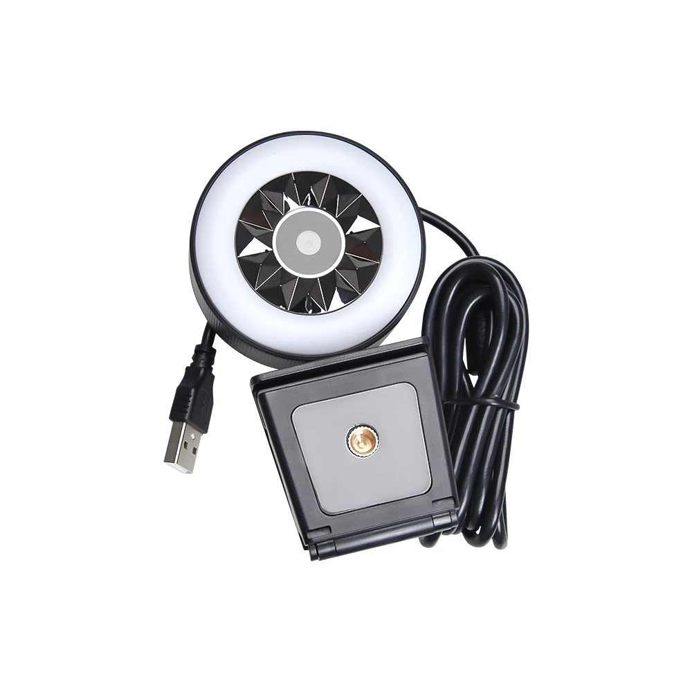 1080P Webcam with Microphone & Ring Light, USB HD PC Web Camera Video Camera with Tripod Privacy Cover for YouTube Skype PC