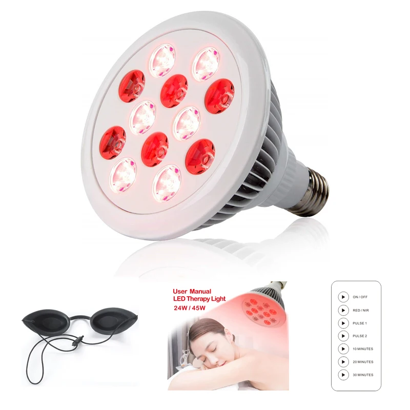 24W Red Therapy light 630nm 670nm Led light therapy panel for  Promoting collagen regeneration