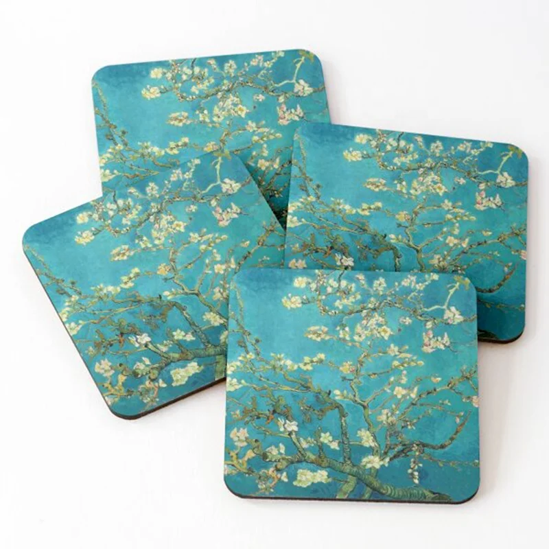 Customised Handmade Eco-Friendly Square Coaster Packaging Heat Resistant for Home Kitchen Decoration