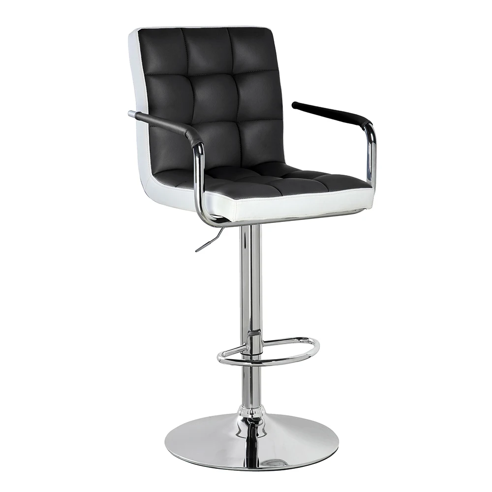 Bar Stool Modern Swivel Adjustable Metal High Counter Barstool Luxury Armrest Bar Chairs With Armrest