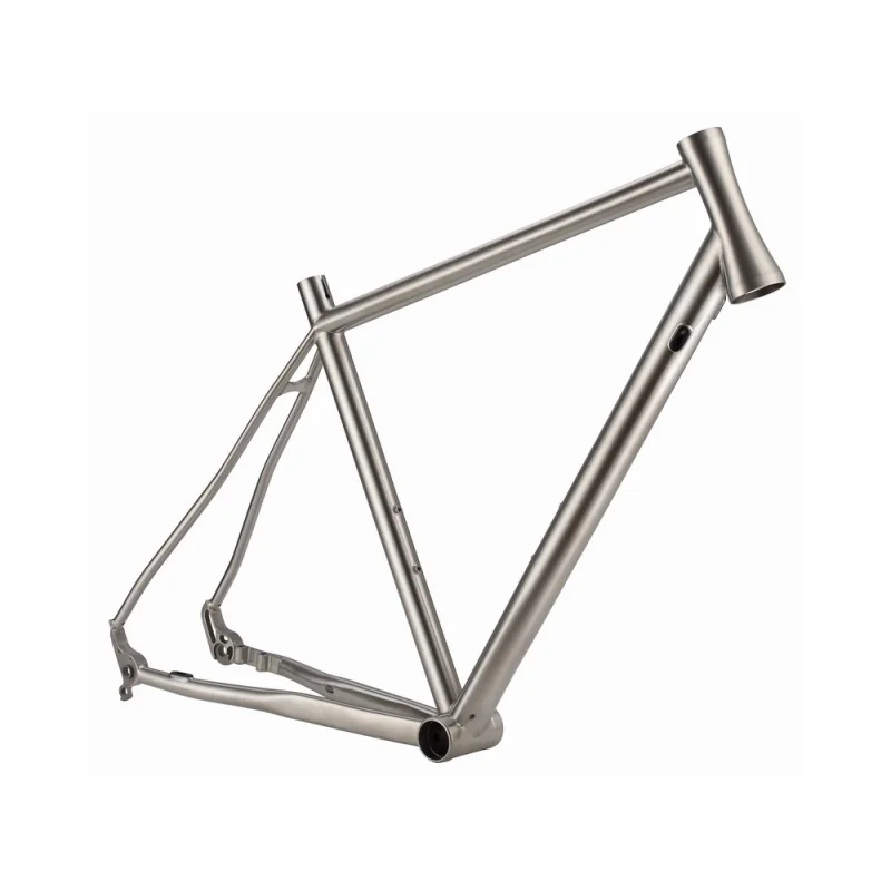High Quality T-R016 Titanium Road Bike Frame BB86.5 PF BB Flat Mount E-thru System For Export