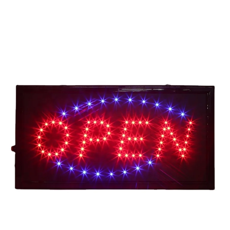 2022 new design LED 48 * 25 led open sign logo scrolling message board LED signboard