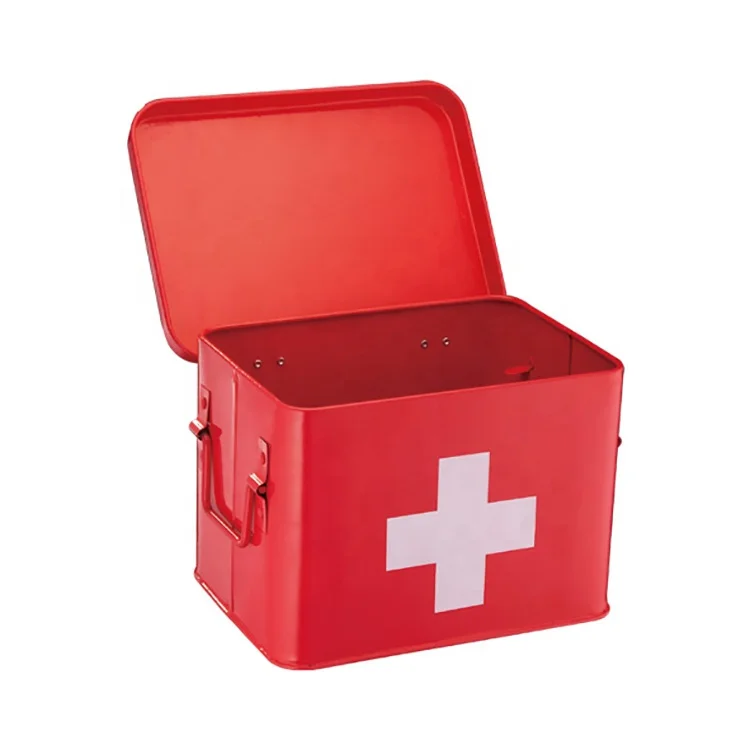 Metal Small Medical Cabinet Wall Mount Cabinet Wall Mounted First Aid Kit Medicine Box