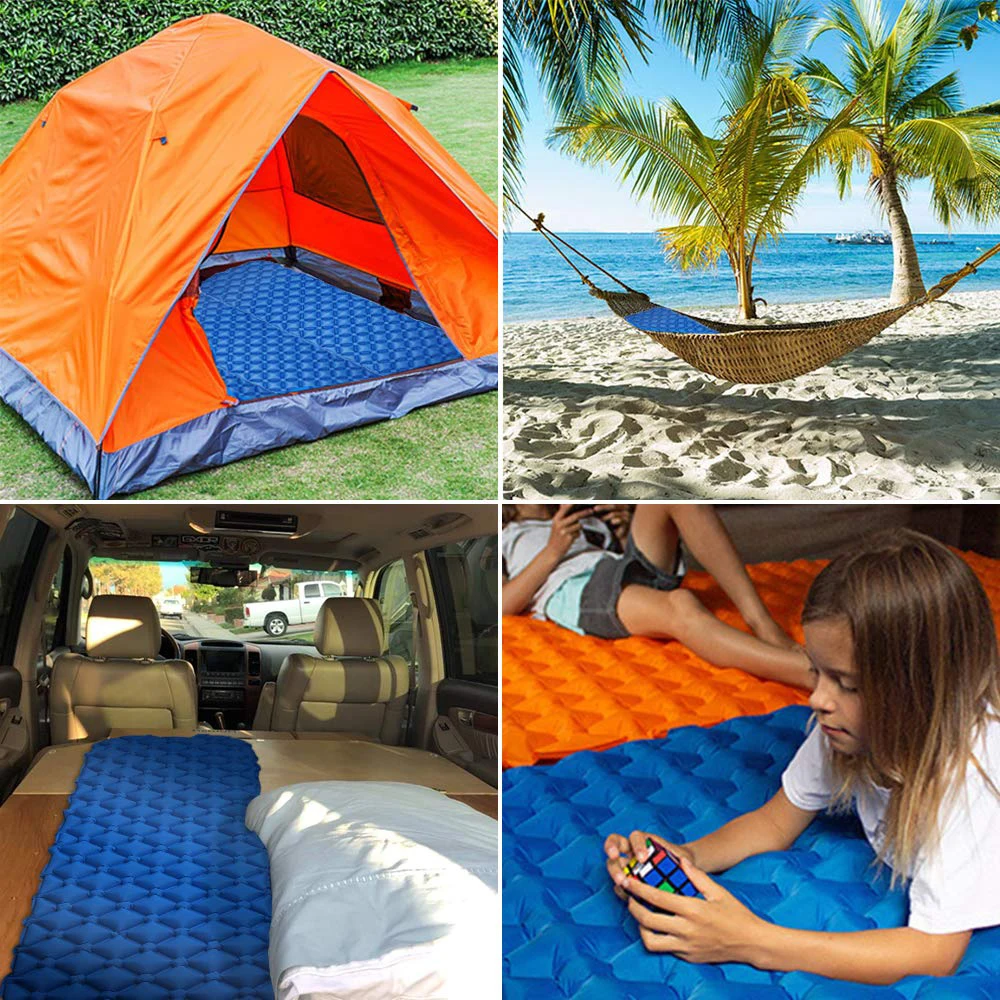 Best Inflatable Lightweight Sleeping Pad Camping Mattress Self Inflating Hiking Mat for Car Tent Hammock