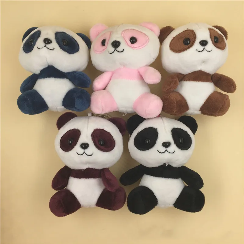 Best Selling Cartoon Cute Animals Pendant Baby Soft Stuffed Plush Toys Panda Keychain