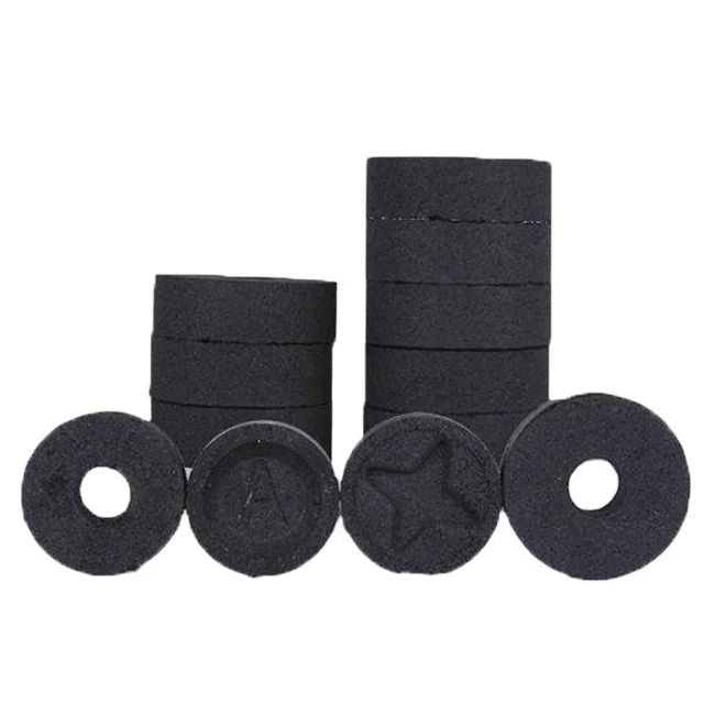 smokeless fruitwood round tablets  quick light coconut charcoal briquette for hookah hukas shisha and incense