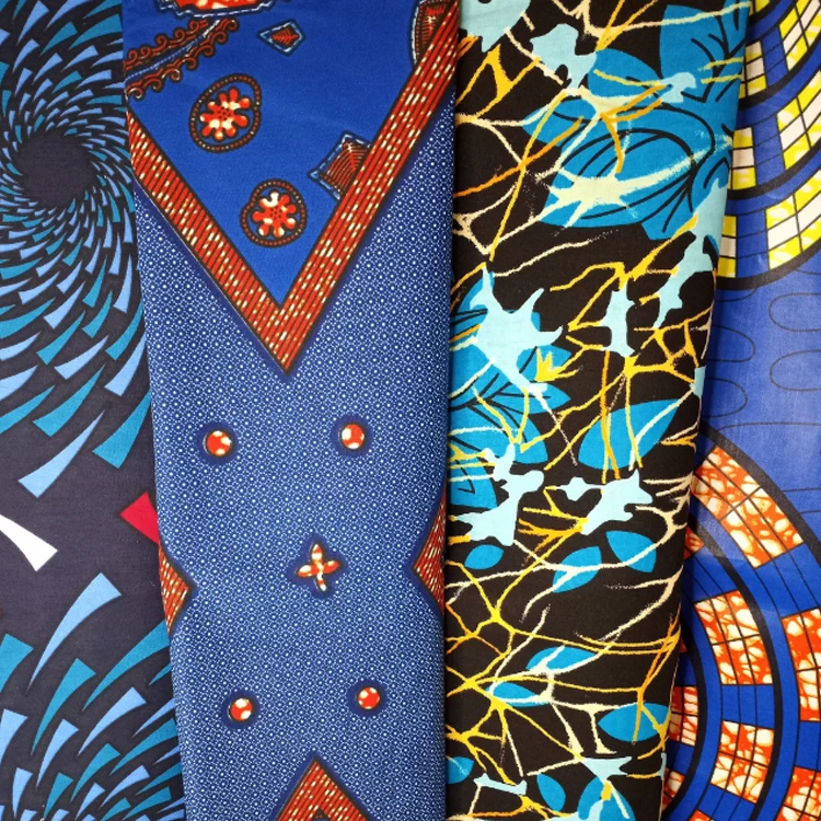 Custom designer original grand super pagne hollandais kente african soft cotton wax print ghana ankara african cotton fabric