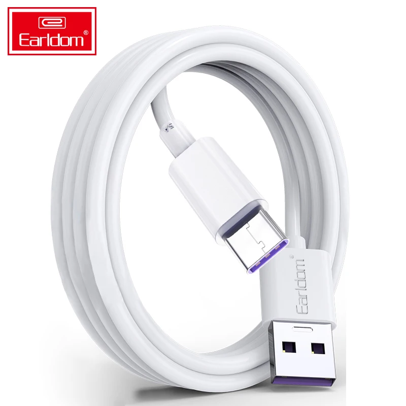 Кабель для быстрой зарядки Earldom 5A кабель синхронизации 1 м USB 3 0 Type-c Зарядные кабели мобильных телефонов Android типа