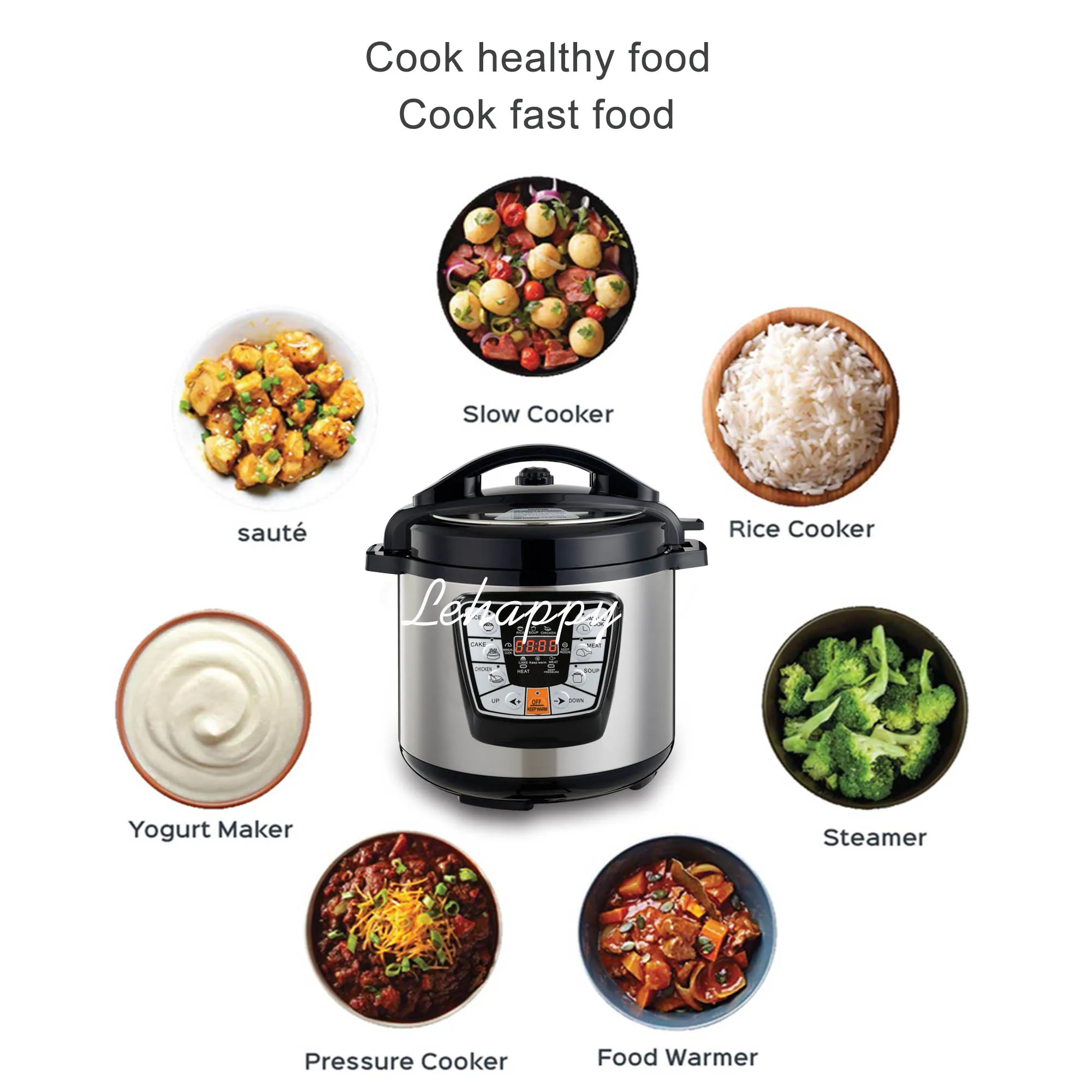 6l Electric Pressure Cooker eBay shopify hot sale 1000w Power national multi Pressure Cooker with CE CB GCC