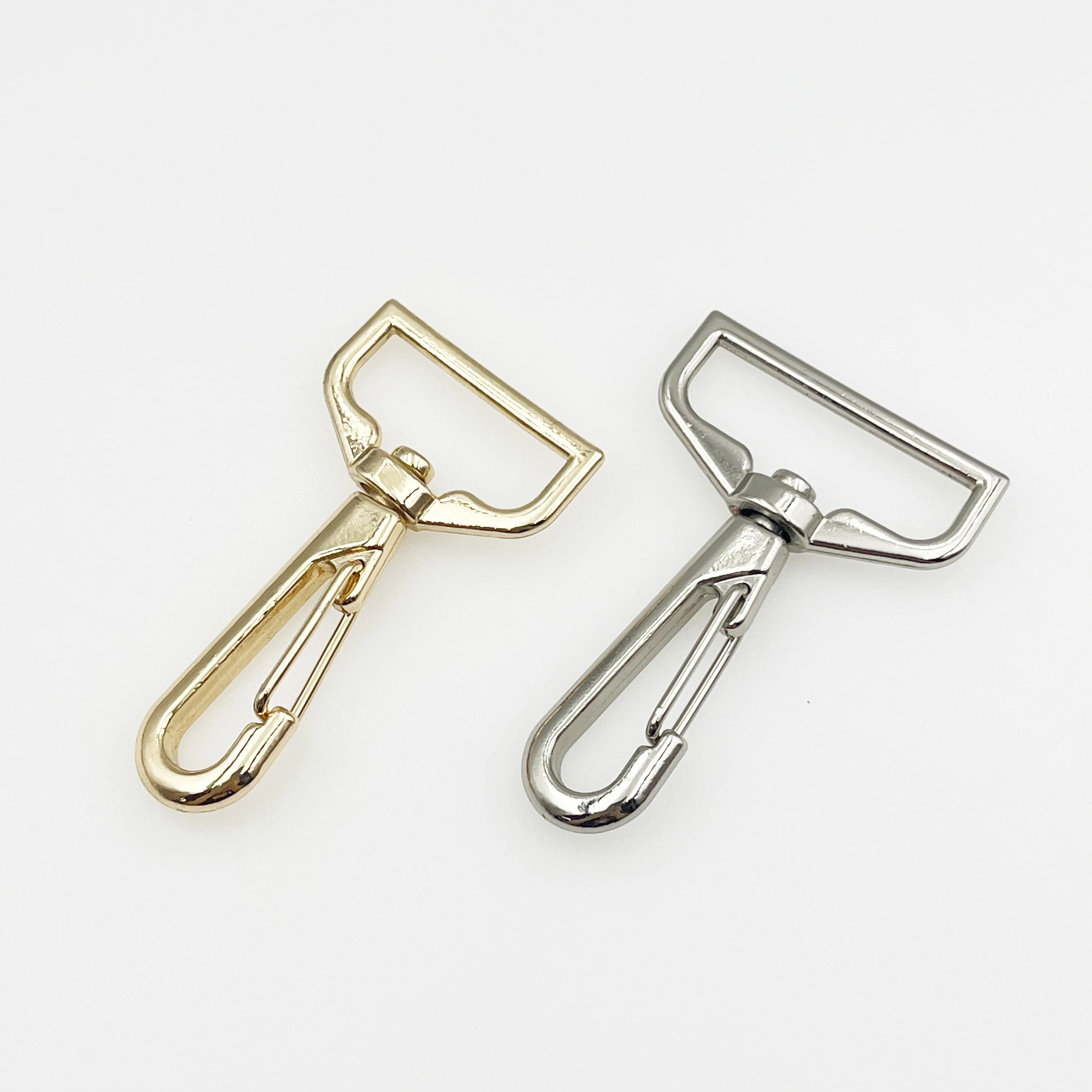 Custom Swivel Clips Metal Dog Snap Hooks Bag Strap Hardware Swivel Clasp Push Gate Lobster Clasps Gold Meta for Handbag