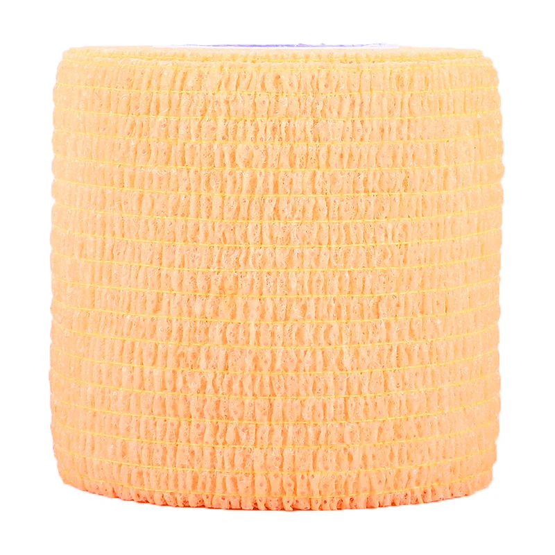 Wholesale Price 5cm Solid Color Adhesive Medical Gauze Bandage Wrap