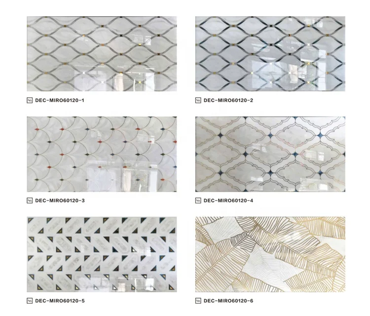 Customized Design mosaic decor Direct Selling Italian decorative tiles pattern Mosaic Gray non-slip polishing ceramic tile