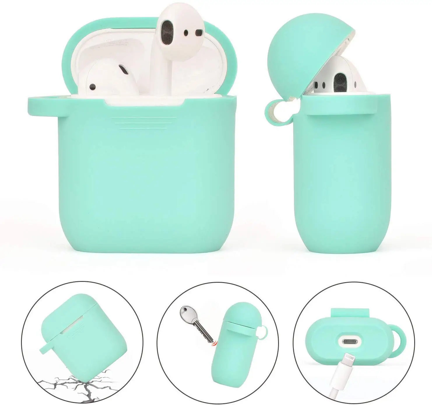 Лидер продаж чехол на заказ для apple airpods милый с меховым шариком и брелоком Airpods