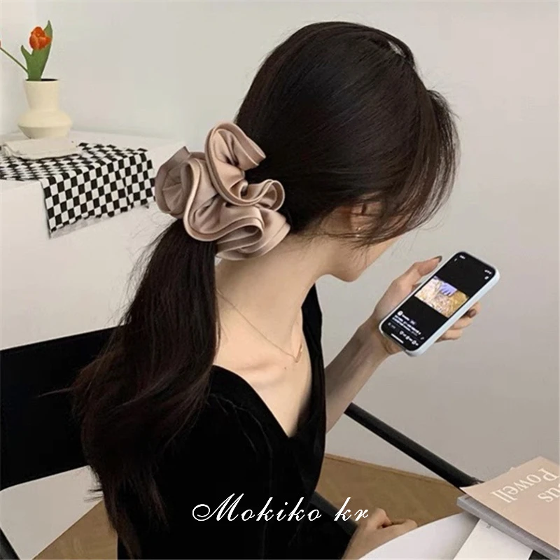 Fashionable France-Style Elastic Hair Bands Scrunchies for Women and Girls