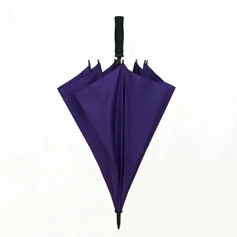 Stock Printed Golf Umbrella Promotional, Wholesale Purple Umbrella with Logo
