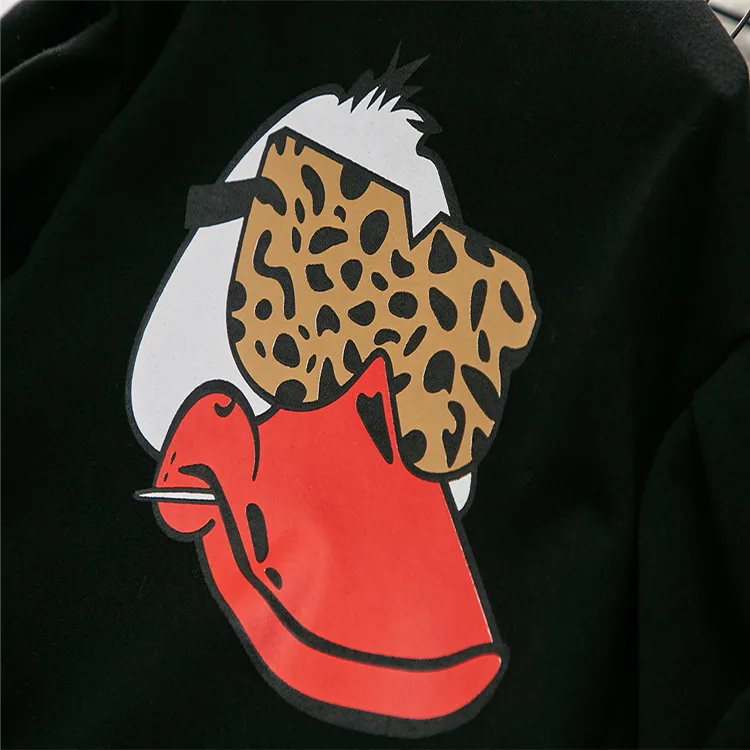 hot sale fashion Boutique girls outfits fall winter black Sweater + leopard print denim skirt 2pcs kid girls clothing