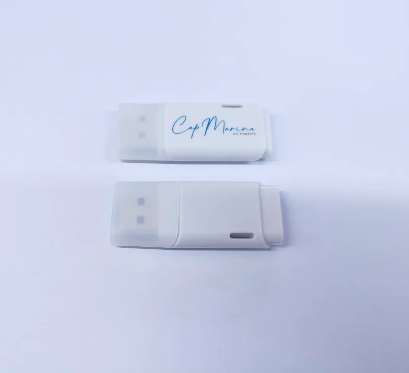 Simple 2D/3D white Usb Flash Drive,  Custom Logo USB3.0 White USB Flash Drive 8gb 16gb 32gb