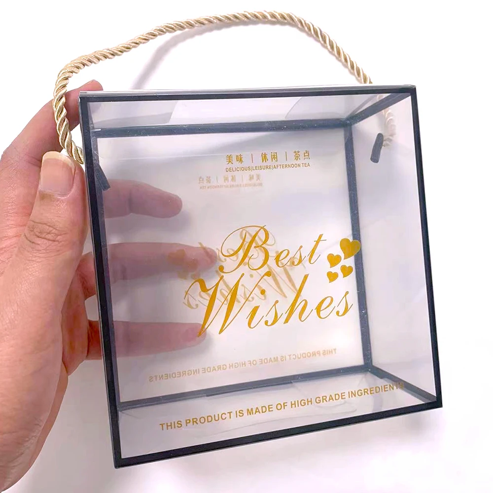 OEM Custom Gift Box Transparent Folding PVC PET Plastic Acetate Clear Packaging Box