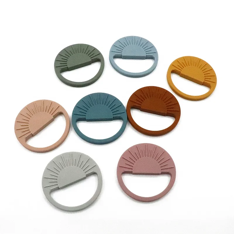 New Design Funny Silicone Sensory BPA Free Teething Toys Sun Baby Teether