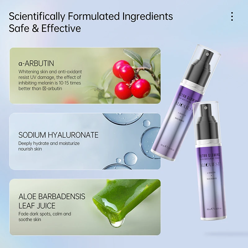 Korean Niacinamide  Whitening Toner Remove Dark Spots Even Skin Tone Glowing Ultra AUQUEST Face Toner Brighten