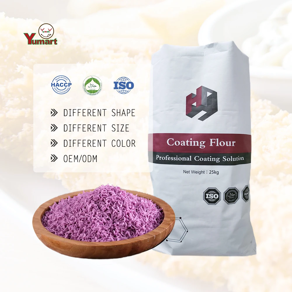 halal Wholesale 10kg bubbly bread crumbs Japanese Style Dry Wheat Breadcrumbs for Frying Packaged in a Bag