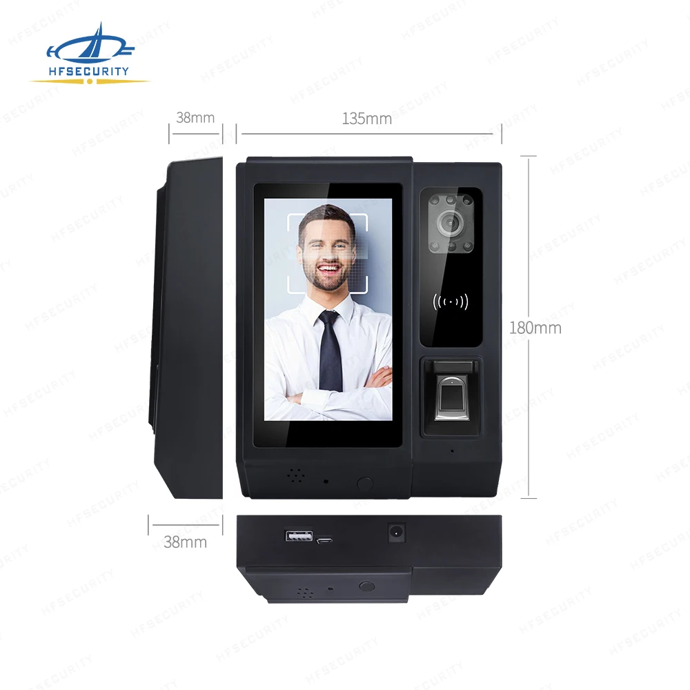 HFSecurity A5 Biometric Android Fingerprint Time Attendance System GPRS WIFI NFC Card Free SDK JAVA C#