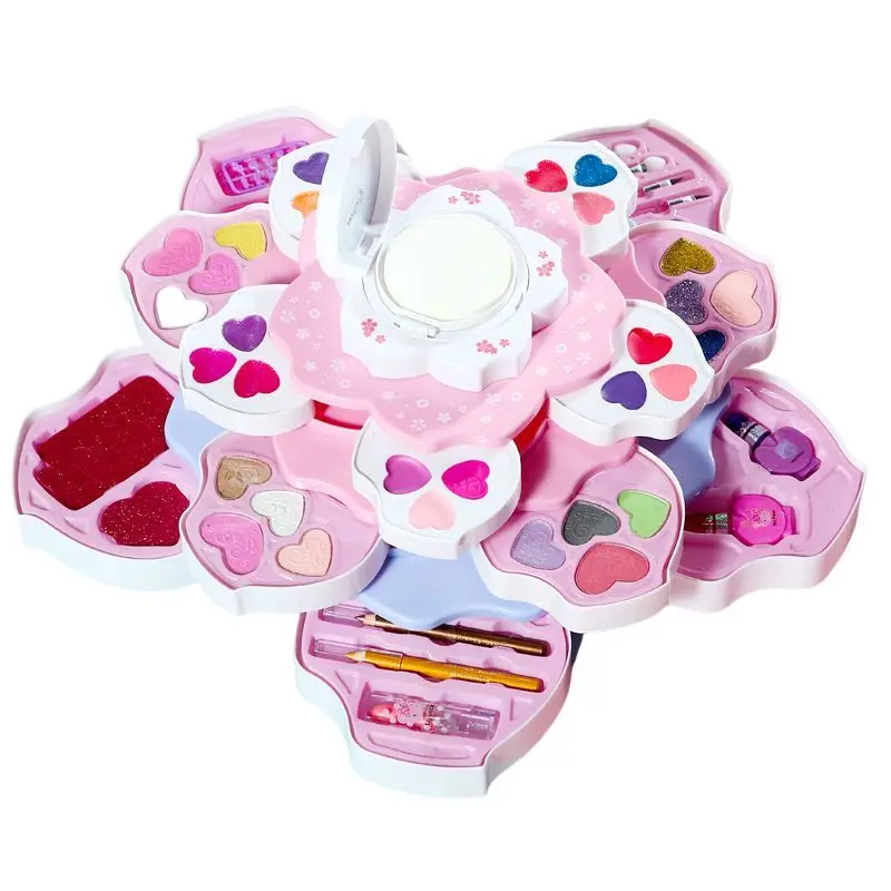 Красивый комплект для девочек в форме цветка
Красота и популярная игра, детский косметический набор, игрушка для детей, лучший подарок