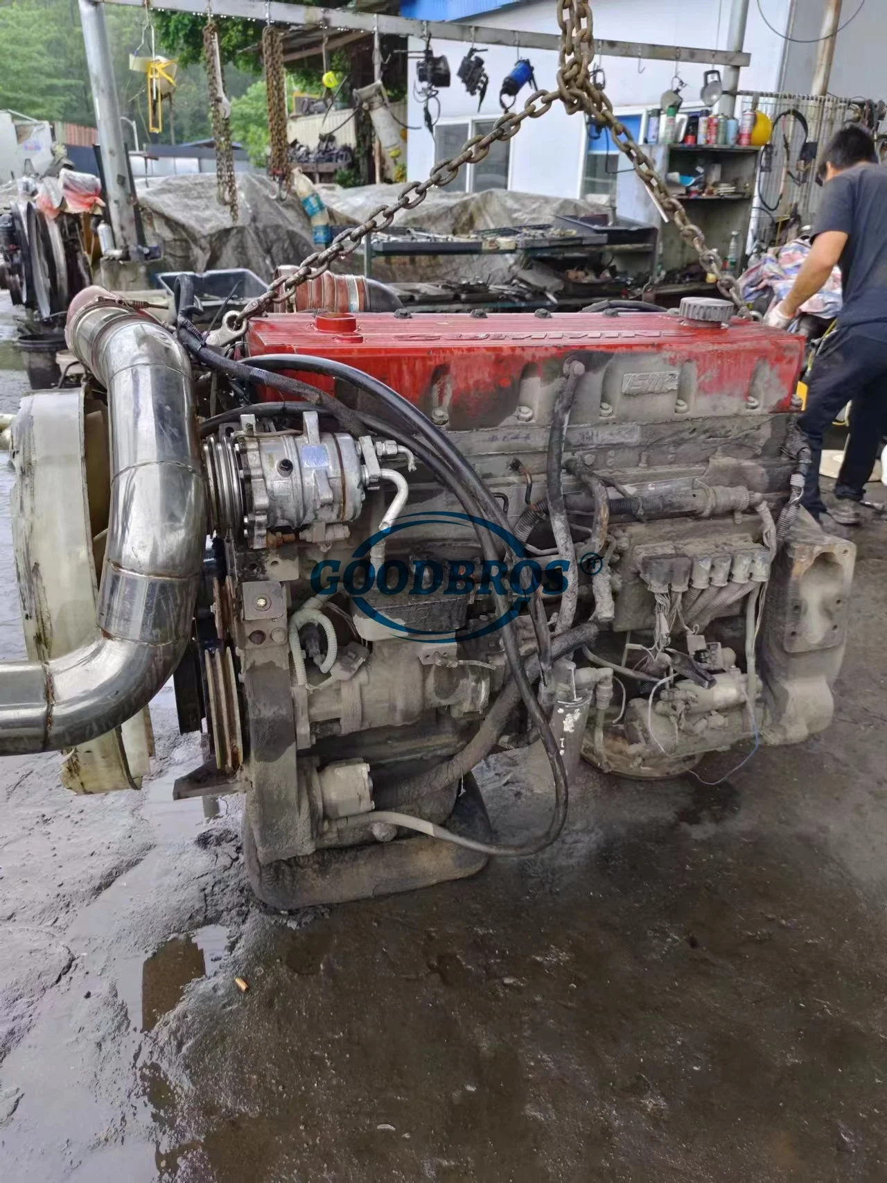 Genuine M11 ISM385 ISM 385Hp Diesel Used Engine Complete With Harness Truck Parts Accessories
