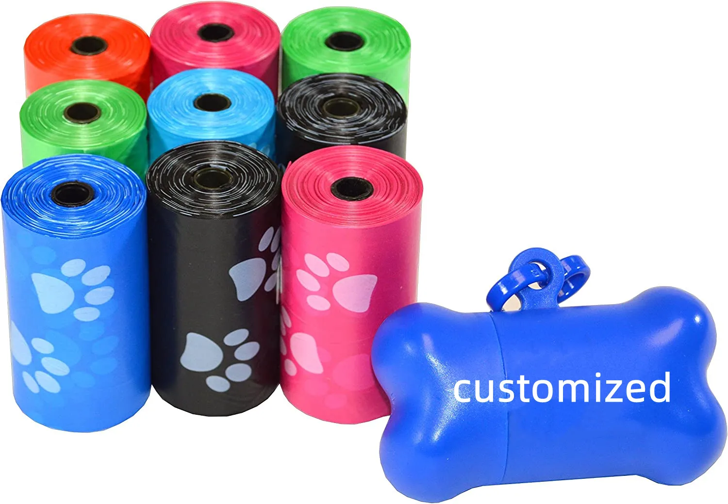 Custom printed pet poop bags dog shit waste bags biodegradable dog