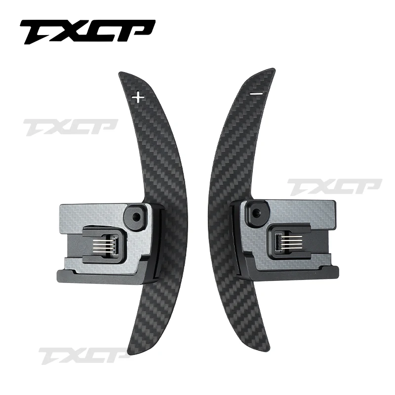 Car interior accessories steering wheel carbon fiber magnetic shift paddle for ford  2022-2024 Bronco