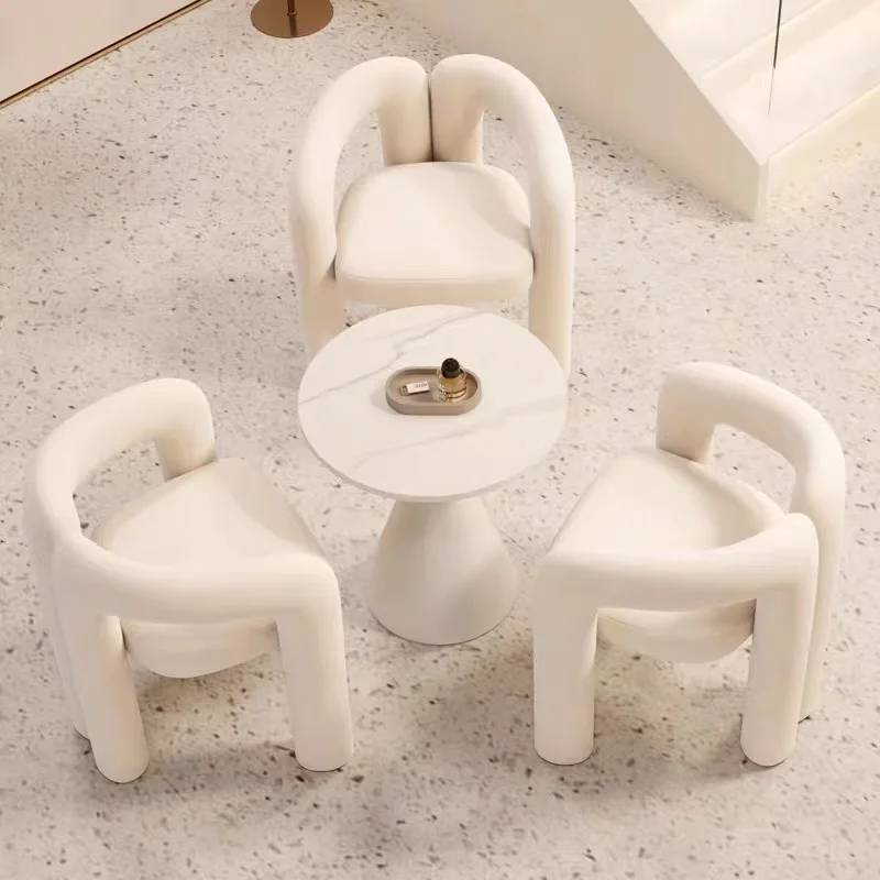 Nordic Designer Single Sofa Chair Comfortable Ergonomic Armrest for Dining Bedroom Creative Fabric for Living Room Reception