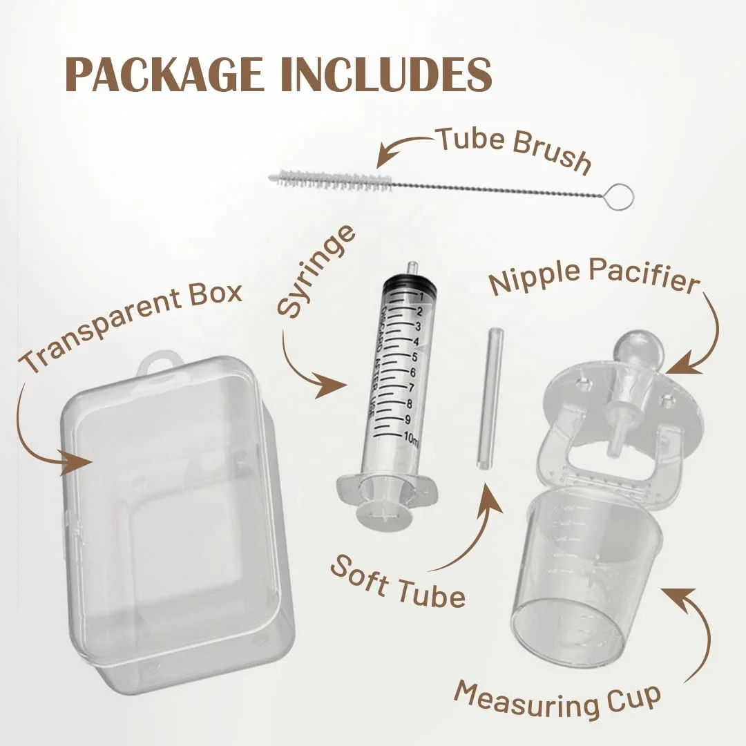 Food Grade Silicone Liquid Baby Medicine Dispenser for Feeding Medicine Water Juice