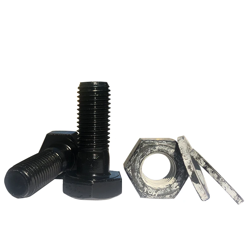 Factory Direct Supply M16 Zinc Coating Steel Structure Hex Bolt And Nut