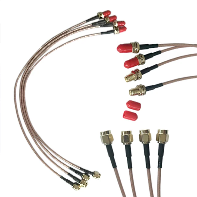 Universal Red SMA Female Protective Cover Outdoor Use Antenna End RF Connector Dust Cap Protective Antenna Cap for Outdoor Use