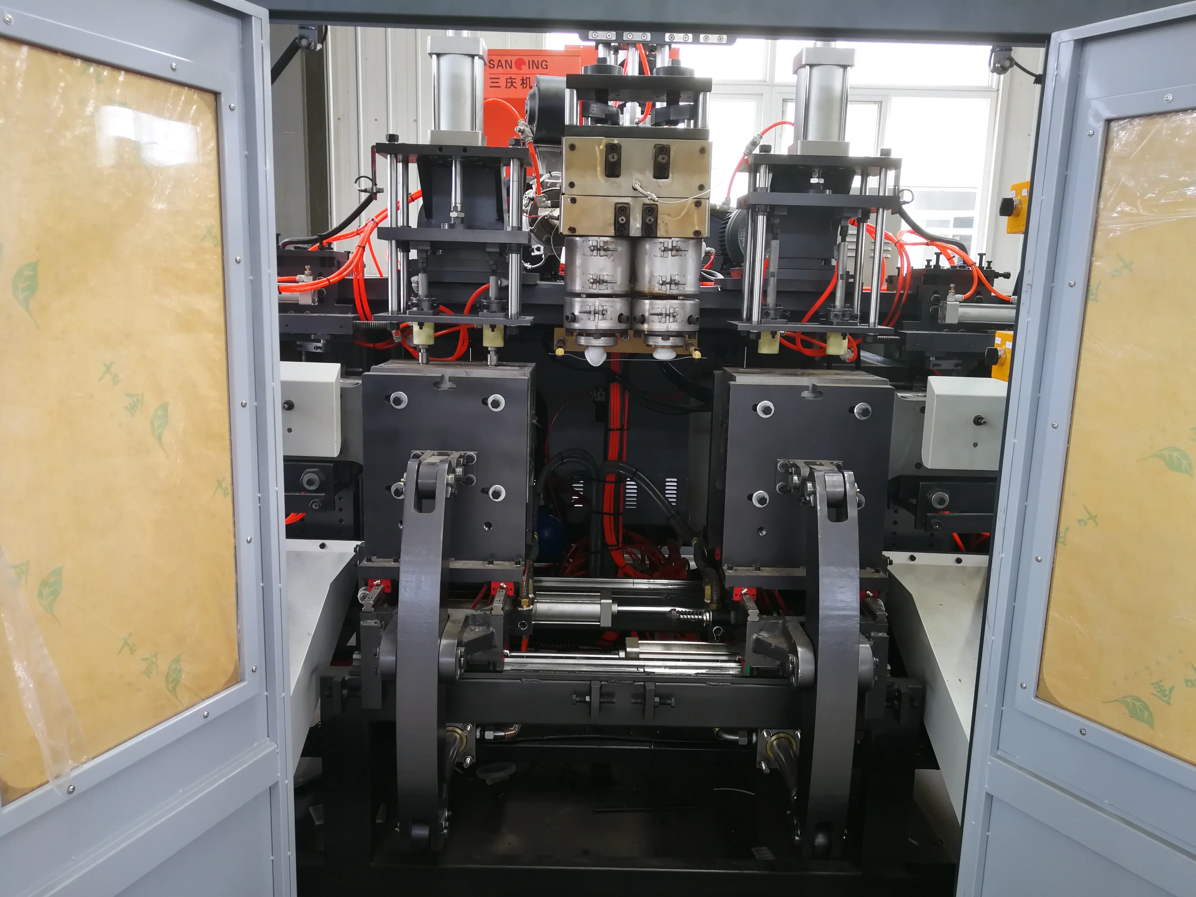 Food Biscuit Plastic Bottle One Out Two Automatic Blow Molding Machine