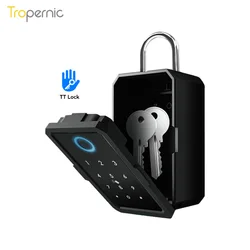 High Quality Waterproof Outdoor Wall Digital Safety Wifi Code App Fingerprint Smart Key Box for Home Office