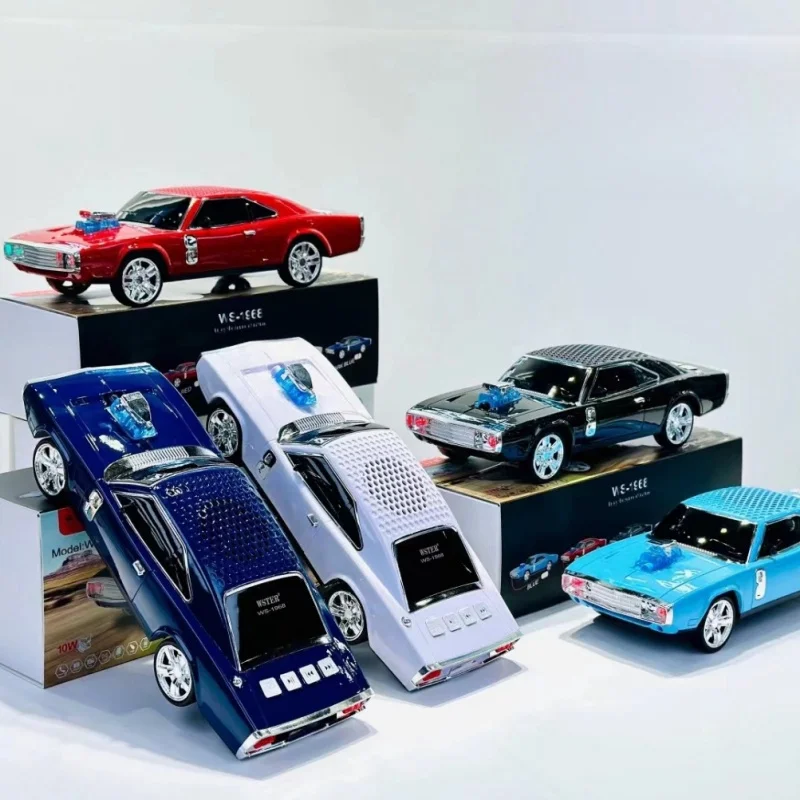 Music Player Speaker Classical Car Shaped Wireless Sound System Portable Mini Blue Tooth Party Speakers With TF USB FM AUX RGB