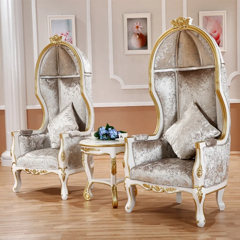 Custom Classical Wooden Birdcage sofa chair hotel lobby wooden birdcage chair