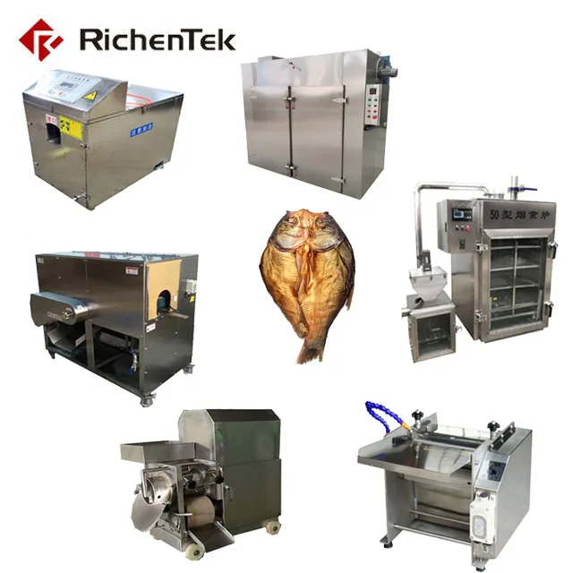 Tilapia Fish Cutting Machine Line / Fish Scale Viscera Remove Fish Cleaning / Fish Deboing Separating Machine