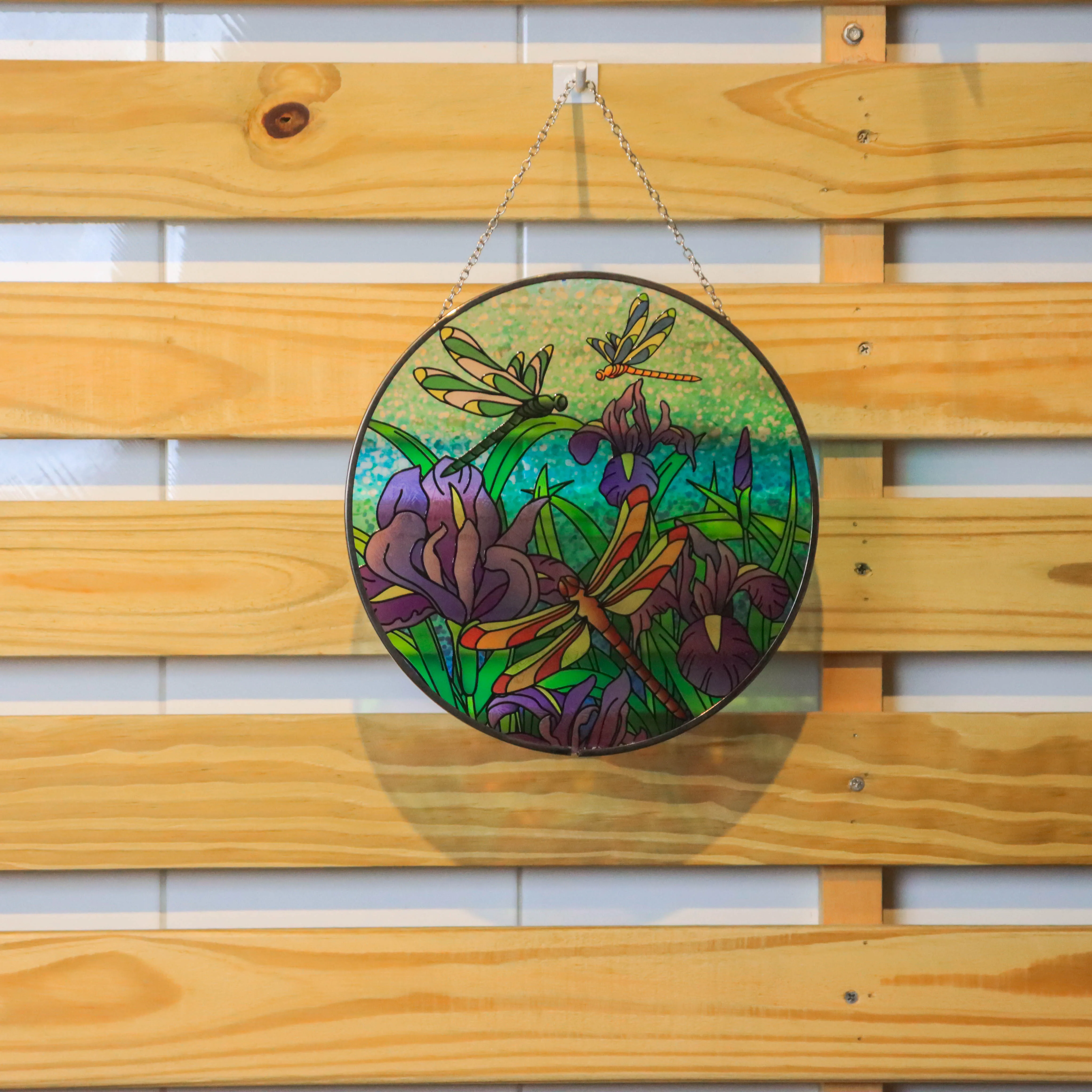 Vibrant 12-Inch Glass Art - Stunning Transparency, Dynamic 3D Effects, custom suncatcher Light Play suncatcher supplies