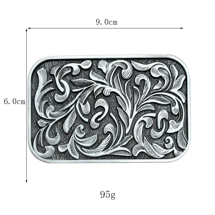 2024 Hot selling item antique gold and silver zinc alloy Western cowboy belt buckle American fashion belt buckle for men