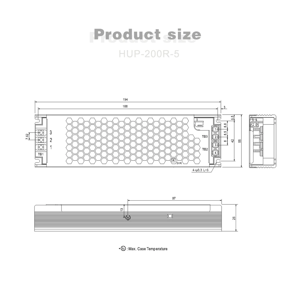 Среднее хорошо HUP-200R cc cv преобразователь dc коммутационная машина светодиодный цифровой дисплей питания