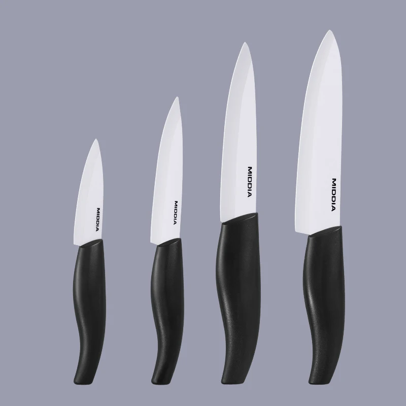 MIDDIA 4 Pcs Multifunctional Chef Knife, Paring Knife, Meat Cutting Kitchen Knife set