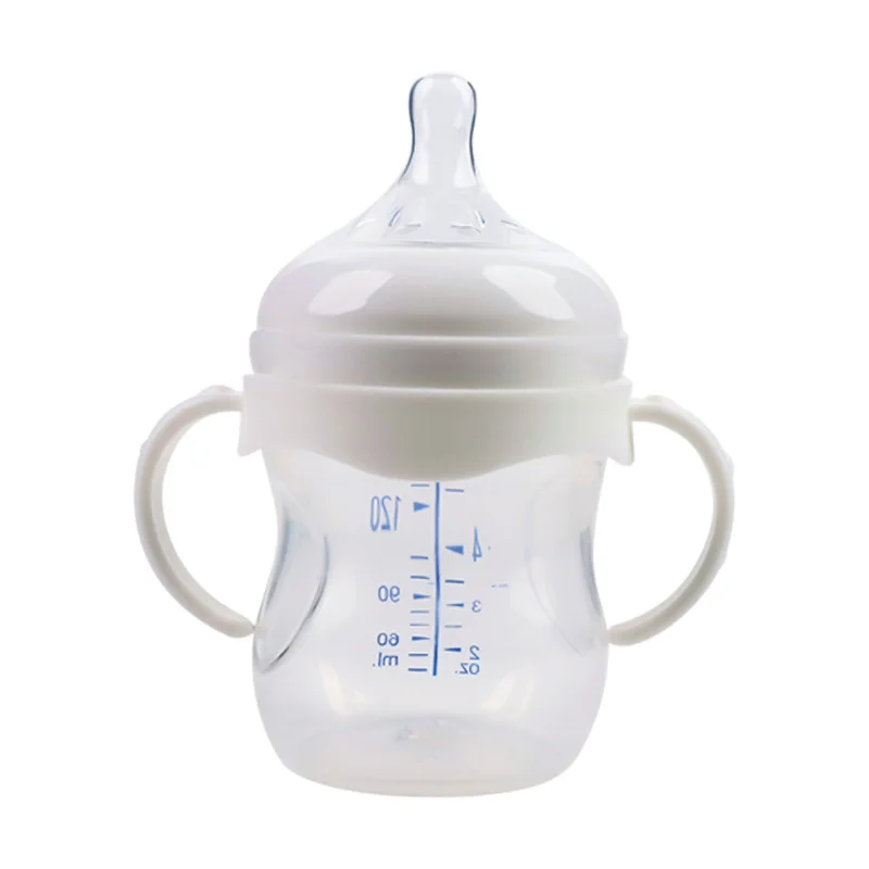 BPA free Hot sale OEM Baby feeding bottle PP wide mouth brown bottle, cheap baby bottle
