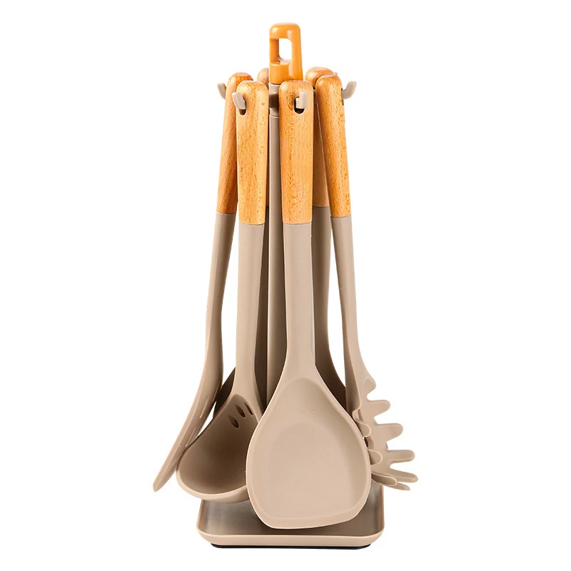 Wholesale custom factory kitchen accessories cooking tools home kitchen utensils durable kitchen accessories with wooden handle