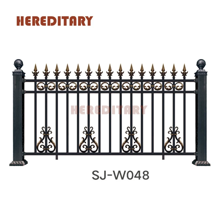 Decorative garden metal fencing wall spike fence post