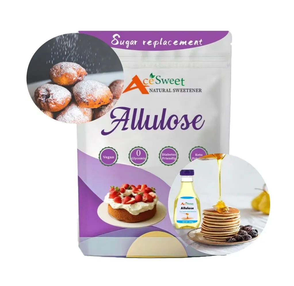 High Purity D-Allulose Powder Psicose Juice Sugar Free Liquid Allulose Syrup Zero Calorie Allulose Sweetener Powder