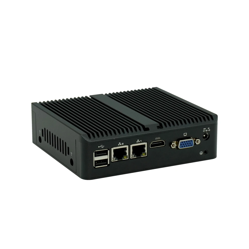 Cheap Jiu Hua barebone DDR3 6 USB Max 8GB Pfsence Linux 2 Lan barebone Firewall PC