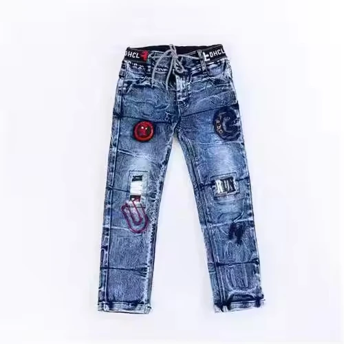 Cheap Price Kids Clothing Elastic Waist Boys Jeans 2-6Y Spandex Denim boy Jeans