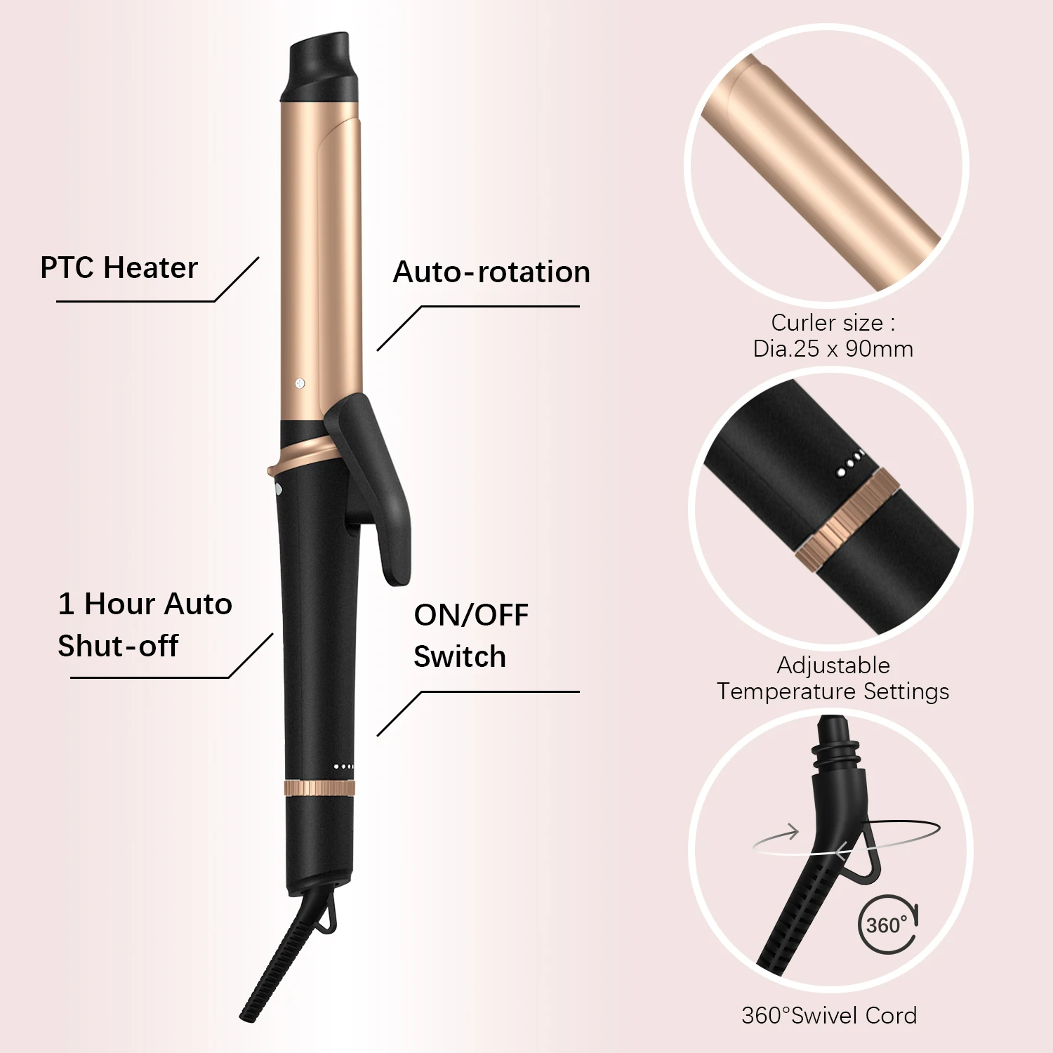 Hot Portable Curling Iron Waver Hair Curler Electric Hair Salon Portable Curling Iron Wholesale Hair Curlers